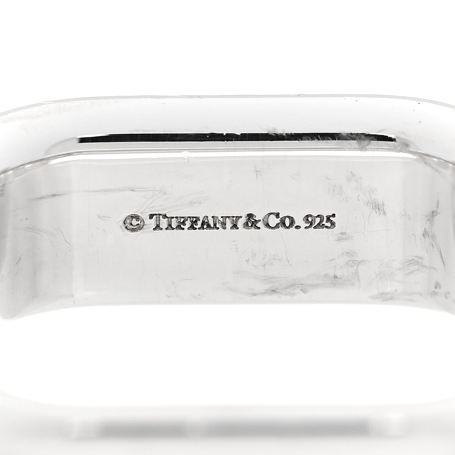 Tiffany Sterling Silver 1837 Square Ring 54 6.75 4 of 7