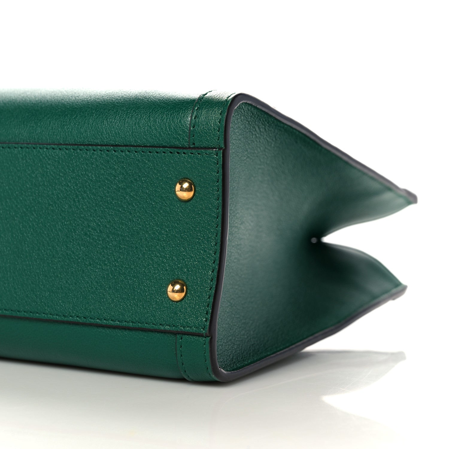 Gucci Wonka Grain Calfskin Small Diana Tote Bag Green Yellow Fluo 10 of 11