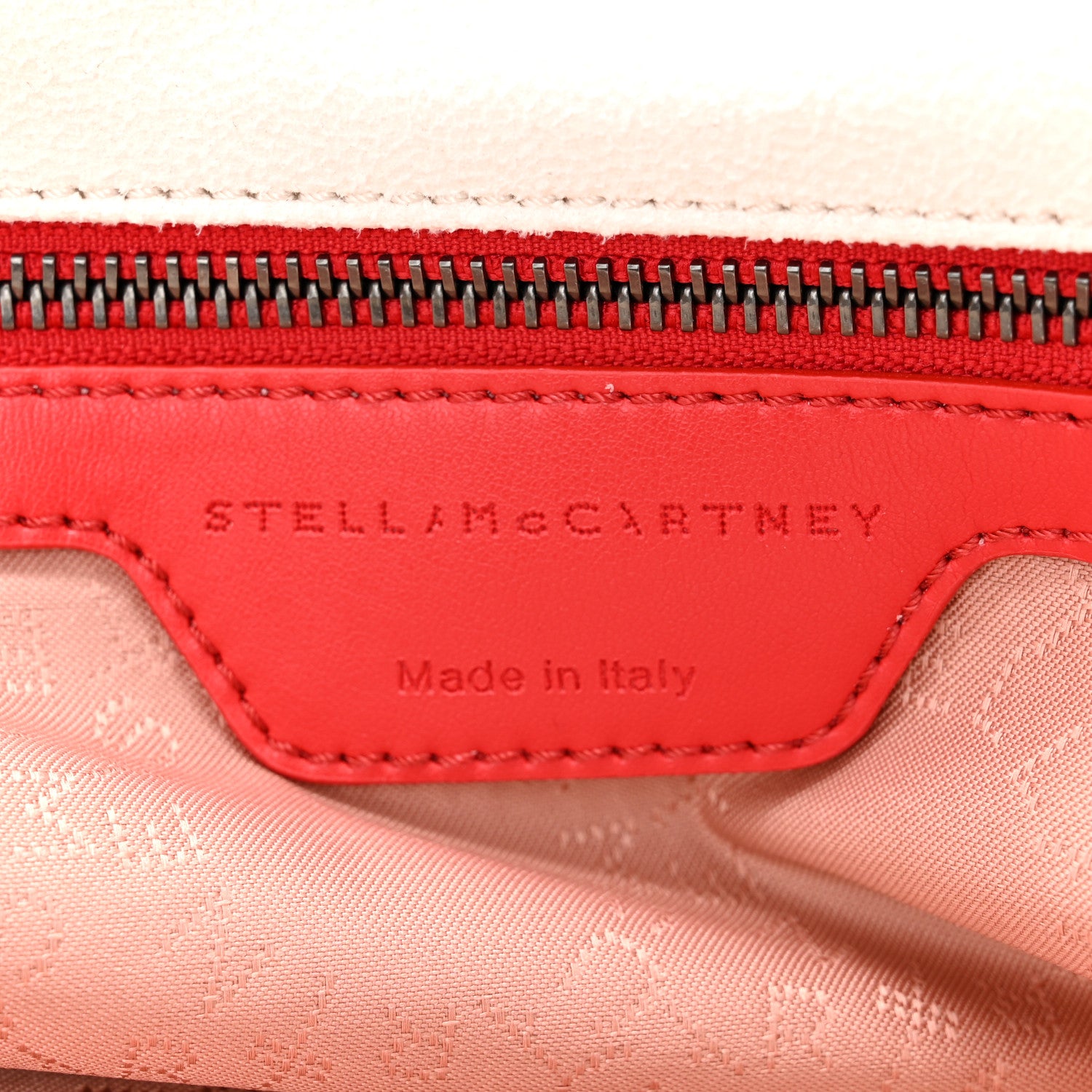 Stella McCartney X ED CURTIS Shaggy Deer Logo Embroidered Large Falabella Chalk 6 of 11