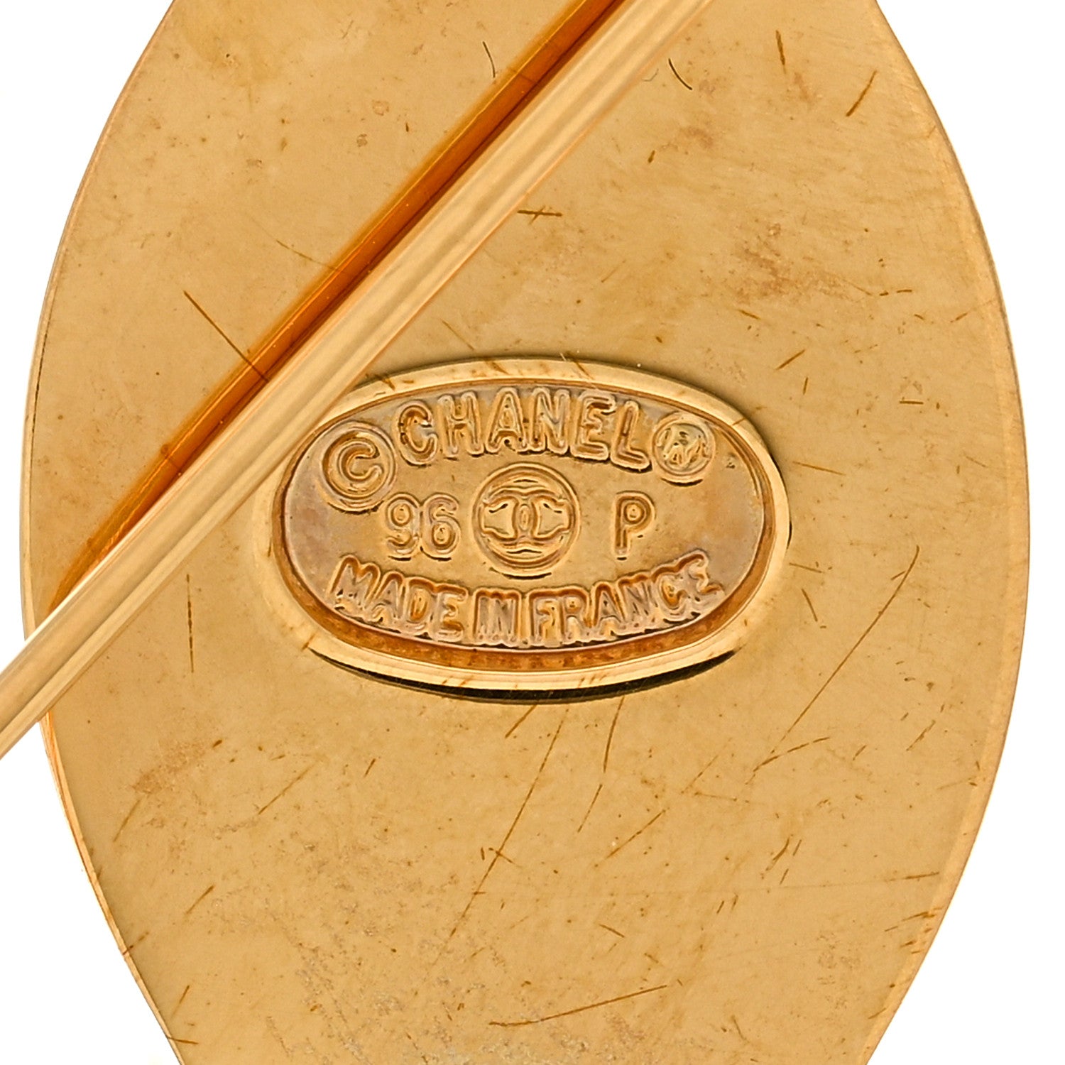 Chanel Metal CC Turn Lock Brooch Gold 4 of 5