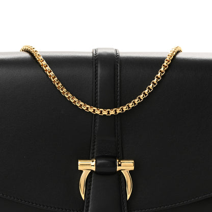 Salvatore Ferragamo Calfskin Small Front Flap Crossbody Bag Black 7 of 10
