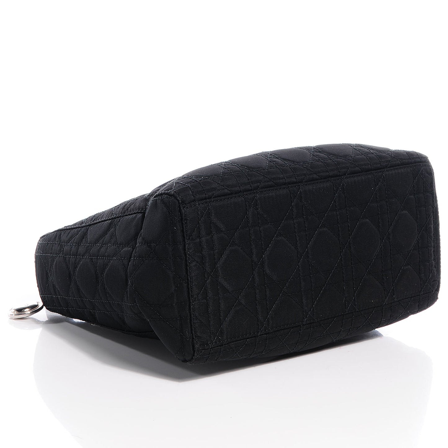 Nylon Cannage Medium Lady Dior Black