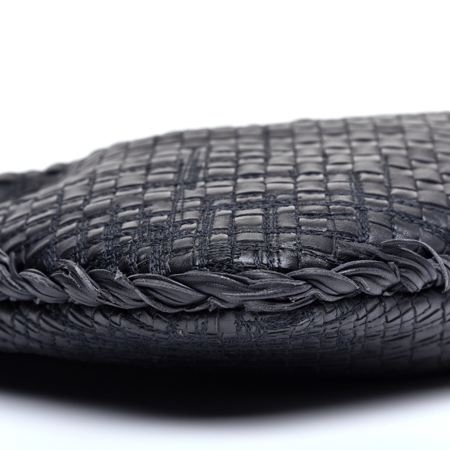 Bottega Veneta Nappa Intrecciato Fuzzy Medium Veneta Hobo Black 6 of 10