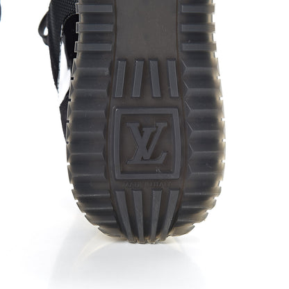 Louis Vuitton Suede Monogram Run Away Sneakers 37.5 Black 7 of 9