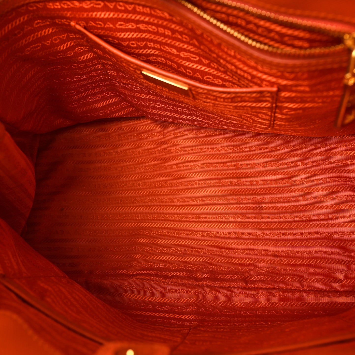 Saffiano Lux Large Tote Papaya