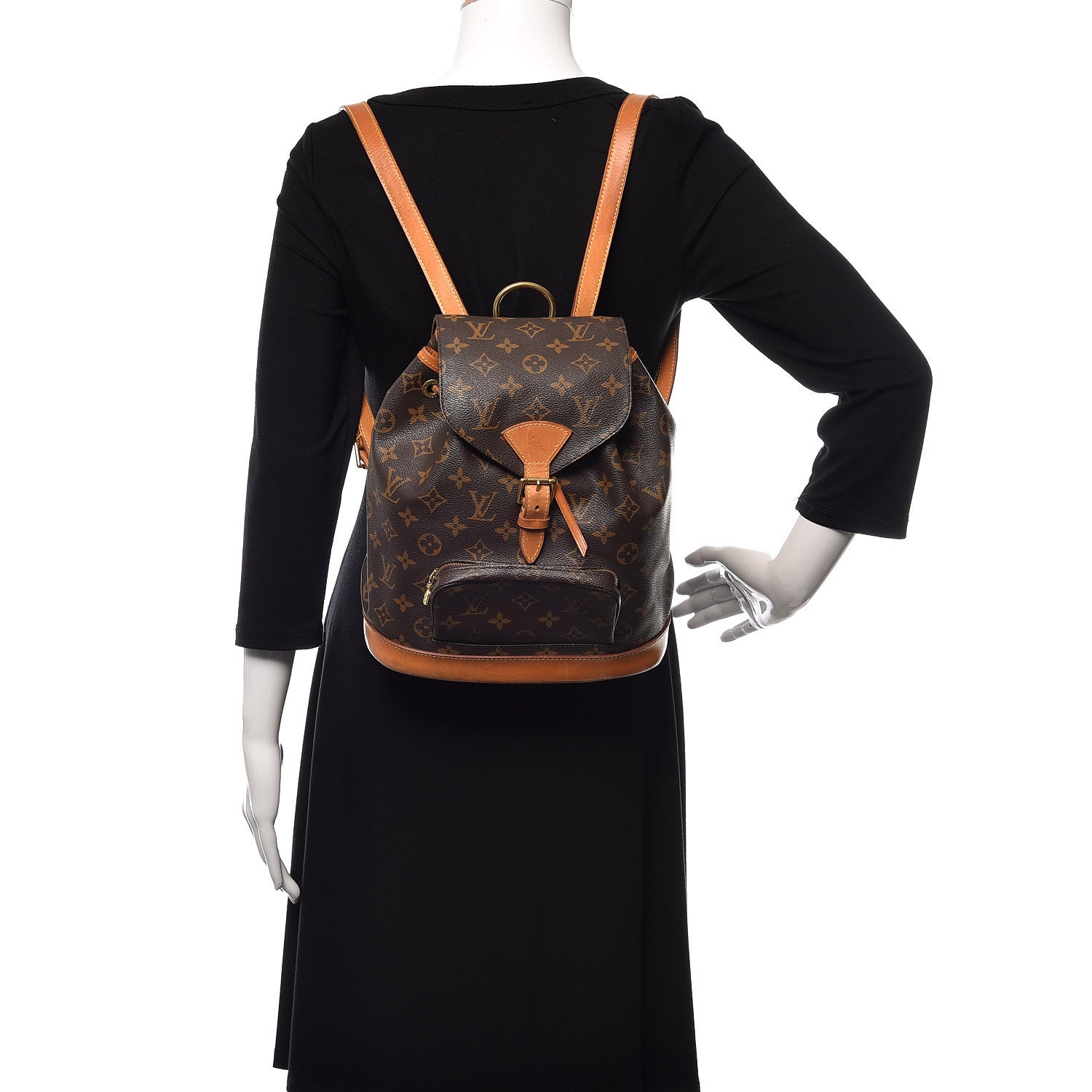 Louis Vuitton Monogram Montsouris MM Backpack 2 of 9