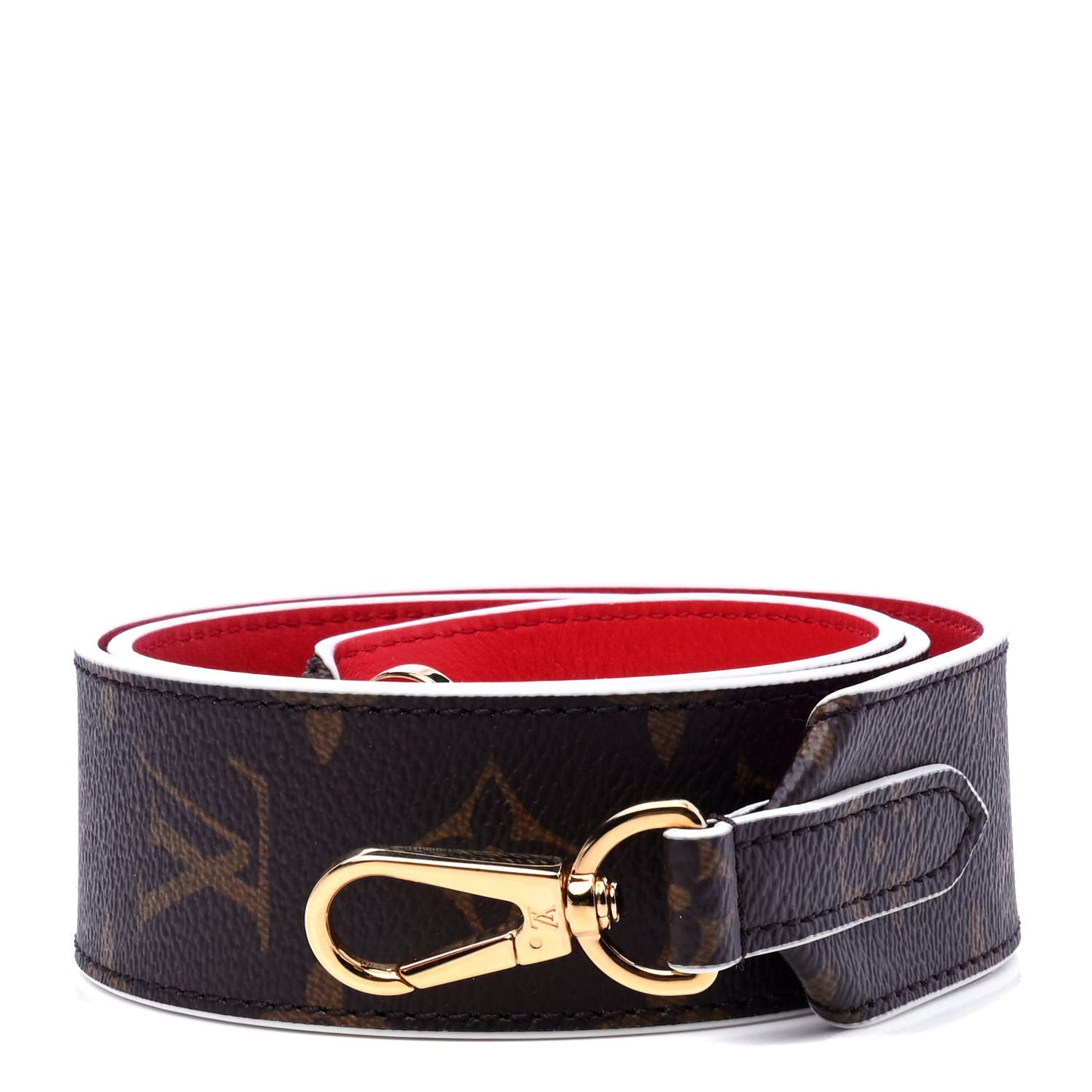 Monogram Bandouliere Shoulder Strap Red