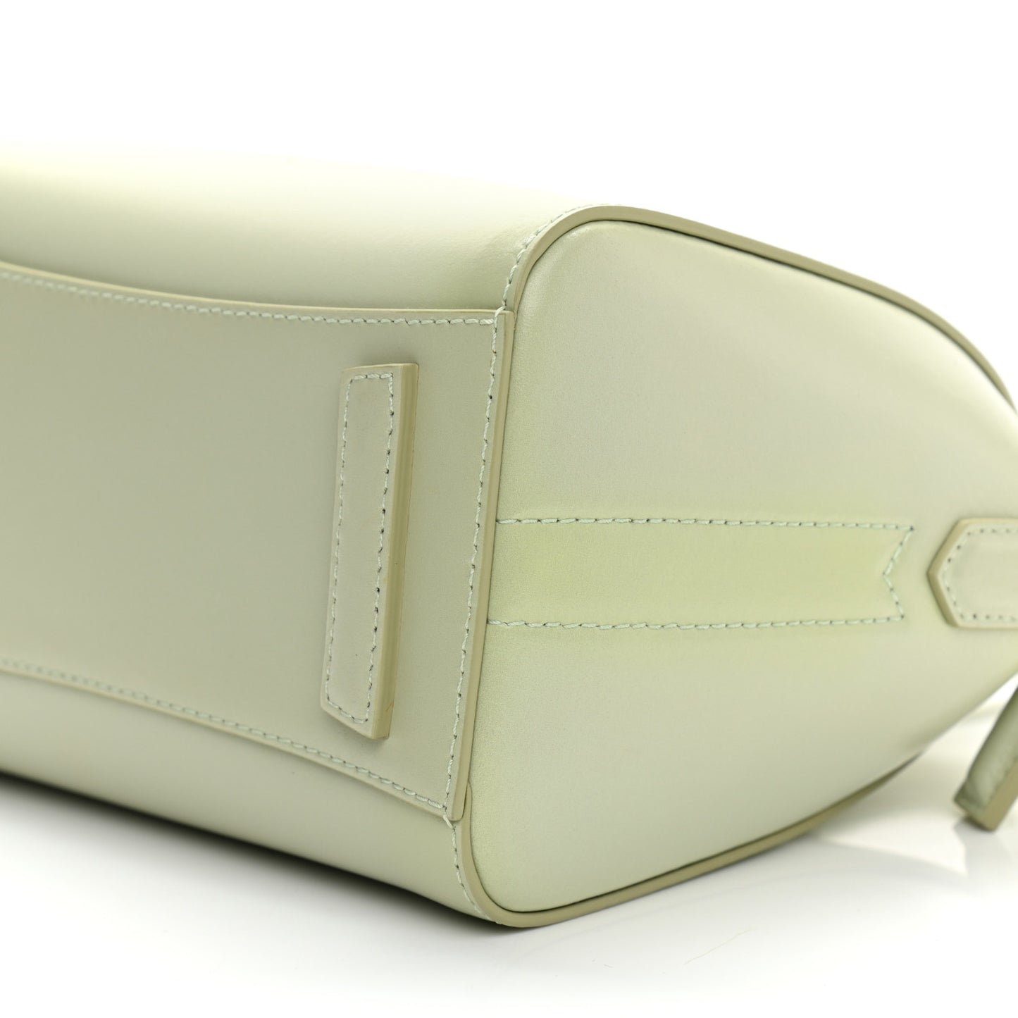 Shiny Lord Calfskin Mini Antigona Aqua Green