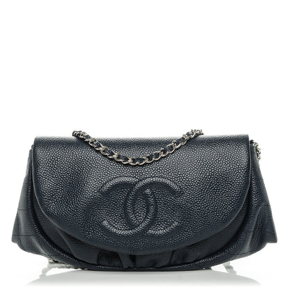 Chanel Caviar Half Moon Wallet On Chain WOC Marine 1 of 8