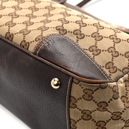 Gucci Monogram Medium Princy Tote Dark Brown 14 of 17