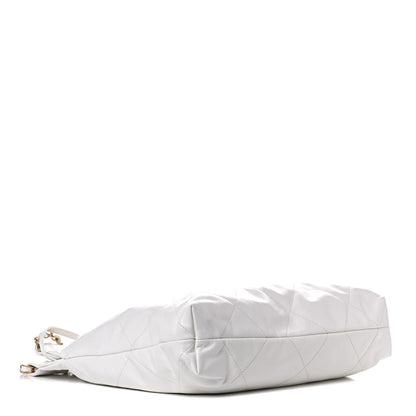 Chanel Shiny Calfskin Quilted Chanel 22 White 4 of 12