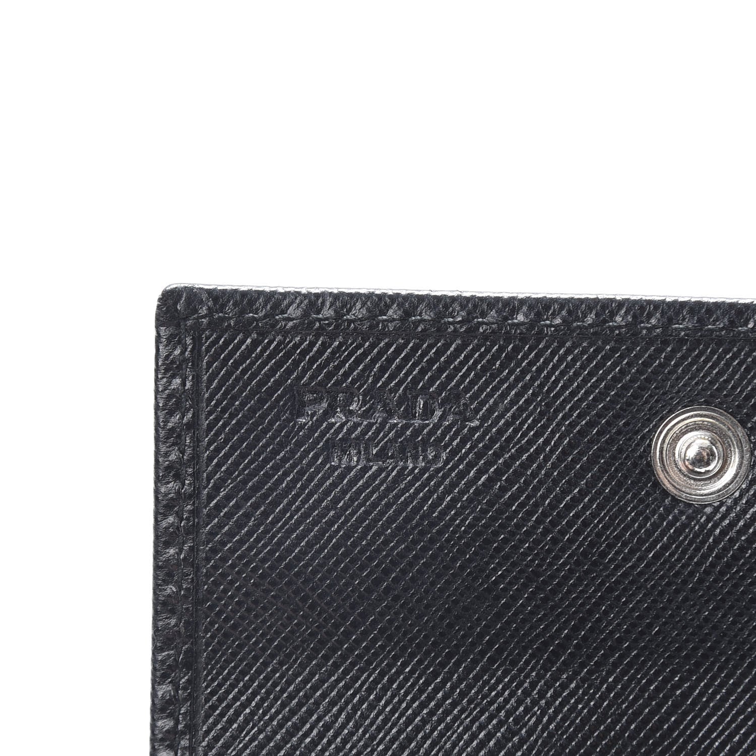 Prada Saffiano Coin Purse Black 6 of 9