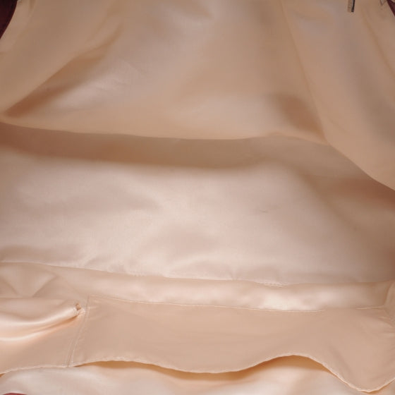 Lambskin Quilted East West Large Tote Red