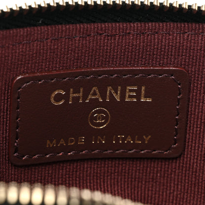 Chanel Caviar Quilted Zip Card Holder Wallet Black 7 of 10