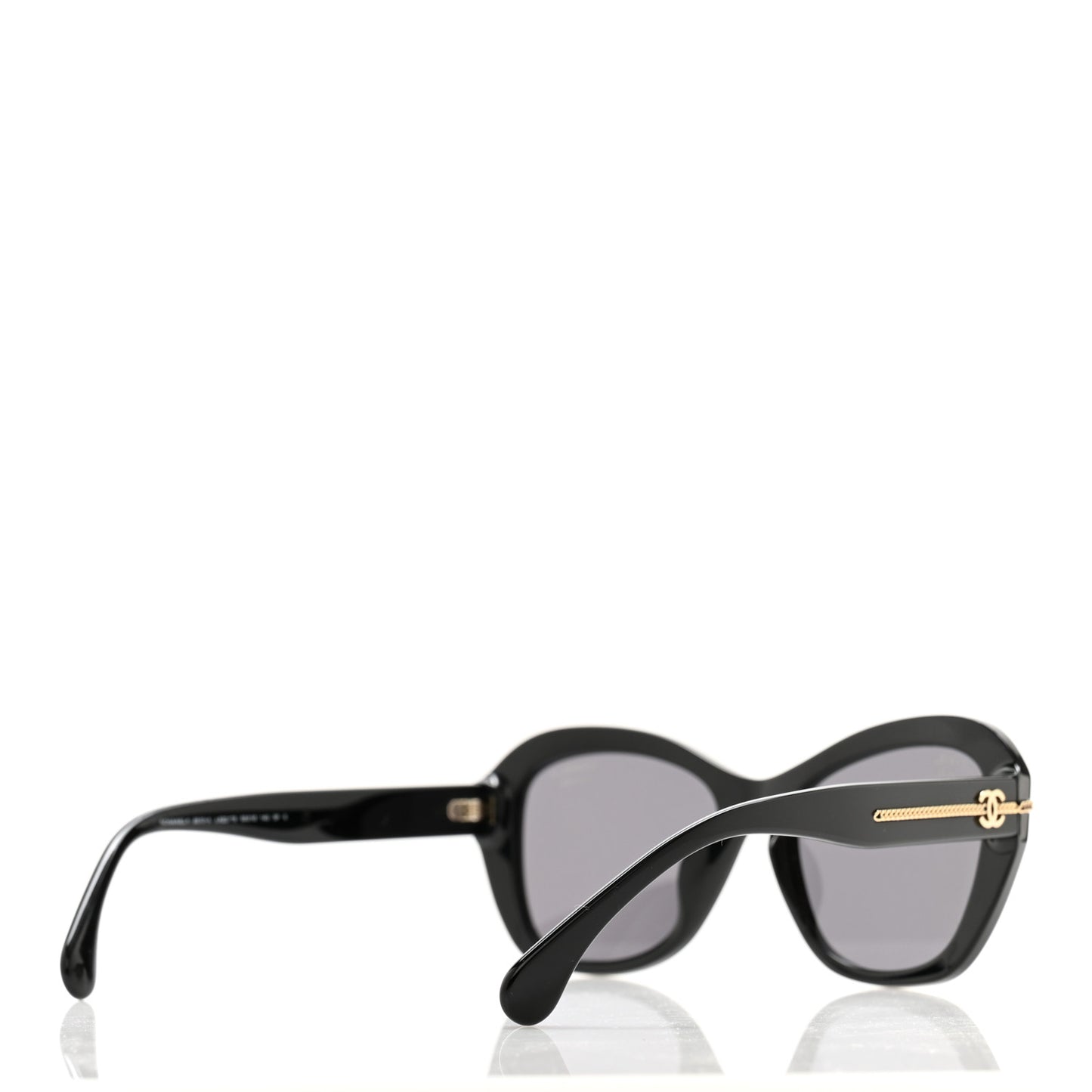 Acetate Polarized CC Butterfly Sunglasses 5510-A Black