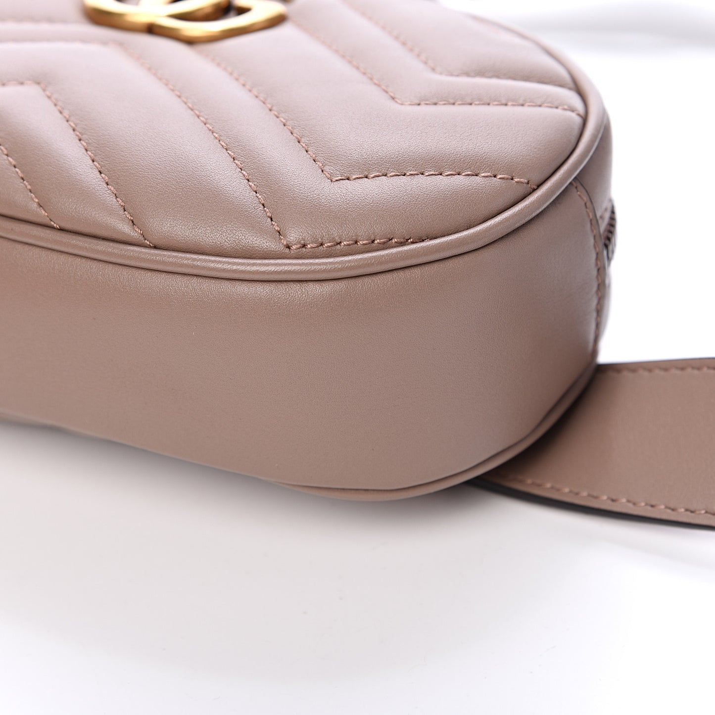 Calfskin Matelasse GG Marmont Belt Bag 85 34 Porcelain Rose