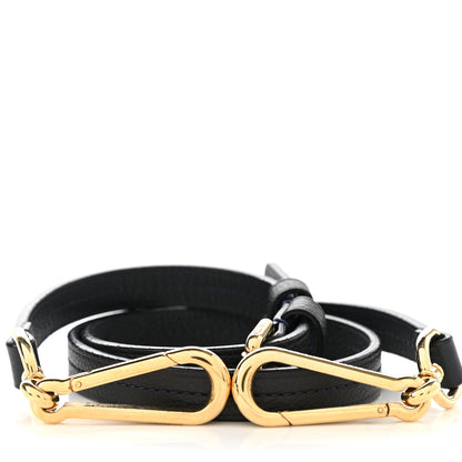 Louis Vuitton Calfskin 16mm Adjustable Shoulder Strap Black 4 of 5
