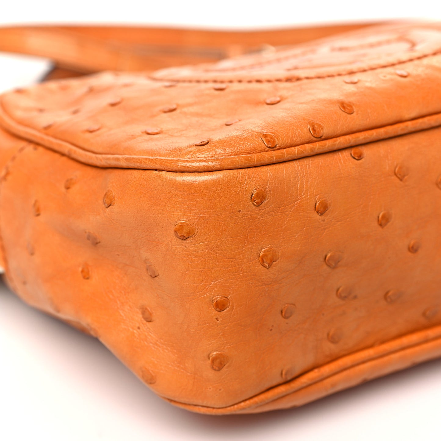 Ostrich Small Soho Disco Bag Orange