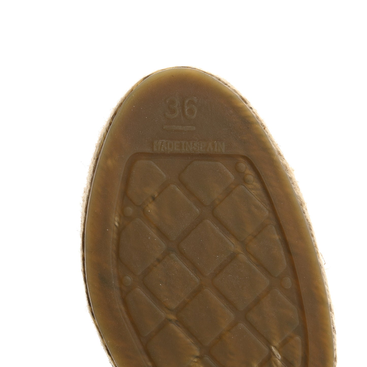 Printed Canvas Grosgrain Espadrilles 36 Blue Black