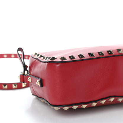 Valentino Garavani Calfskin Rockstud Camera Crossbody Bag Rosso Valentino 4 of 8
