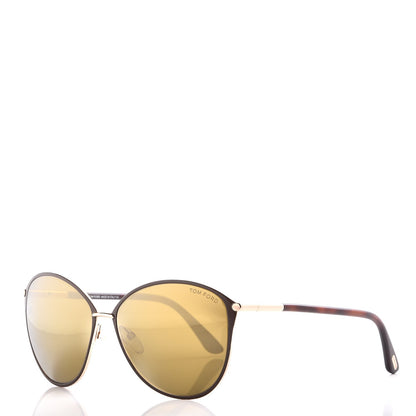 Tom Ford Penelope Vintage Round Sunglasses TF320 Brown 1 of 7