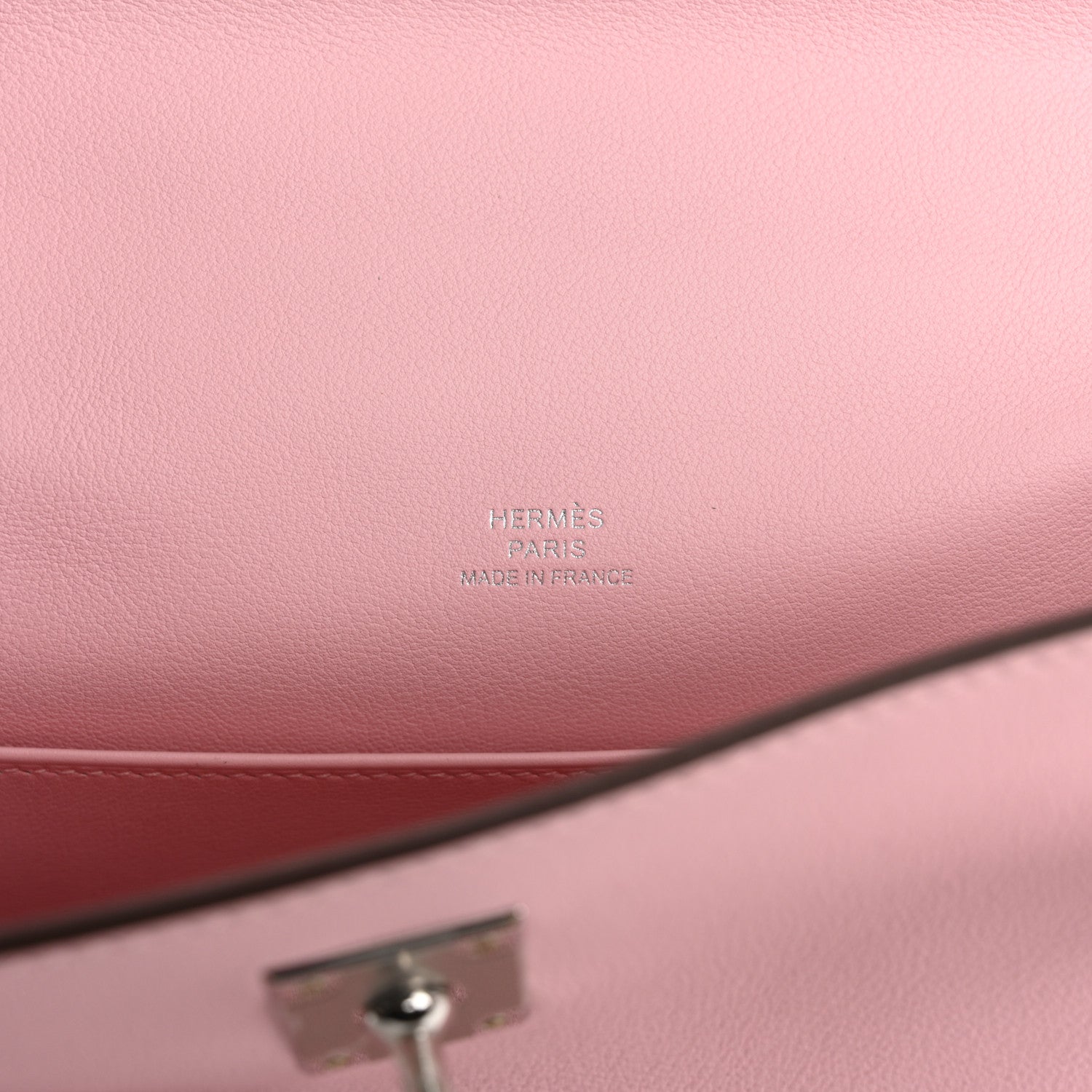 Hermes Swift Kelly Pochette Clutch Rose Sakura 6 of 11