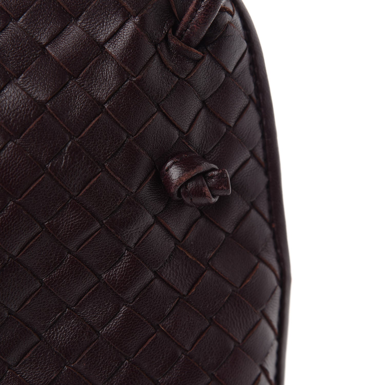 Bottega Veneta Nappa Intrecciato Nodini Crossbody Messenger Aubergine 9 of 10