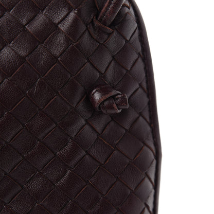 Bottega Veneta Nappa Intrecciato Nodini Crossbody Messenger Aubergine 9 of 10