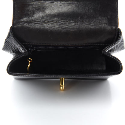 Chanel Lizard Mini Single Flap Black 5 of 14