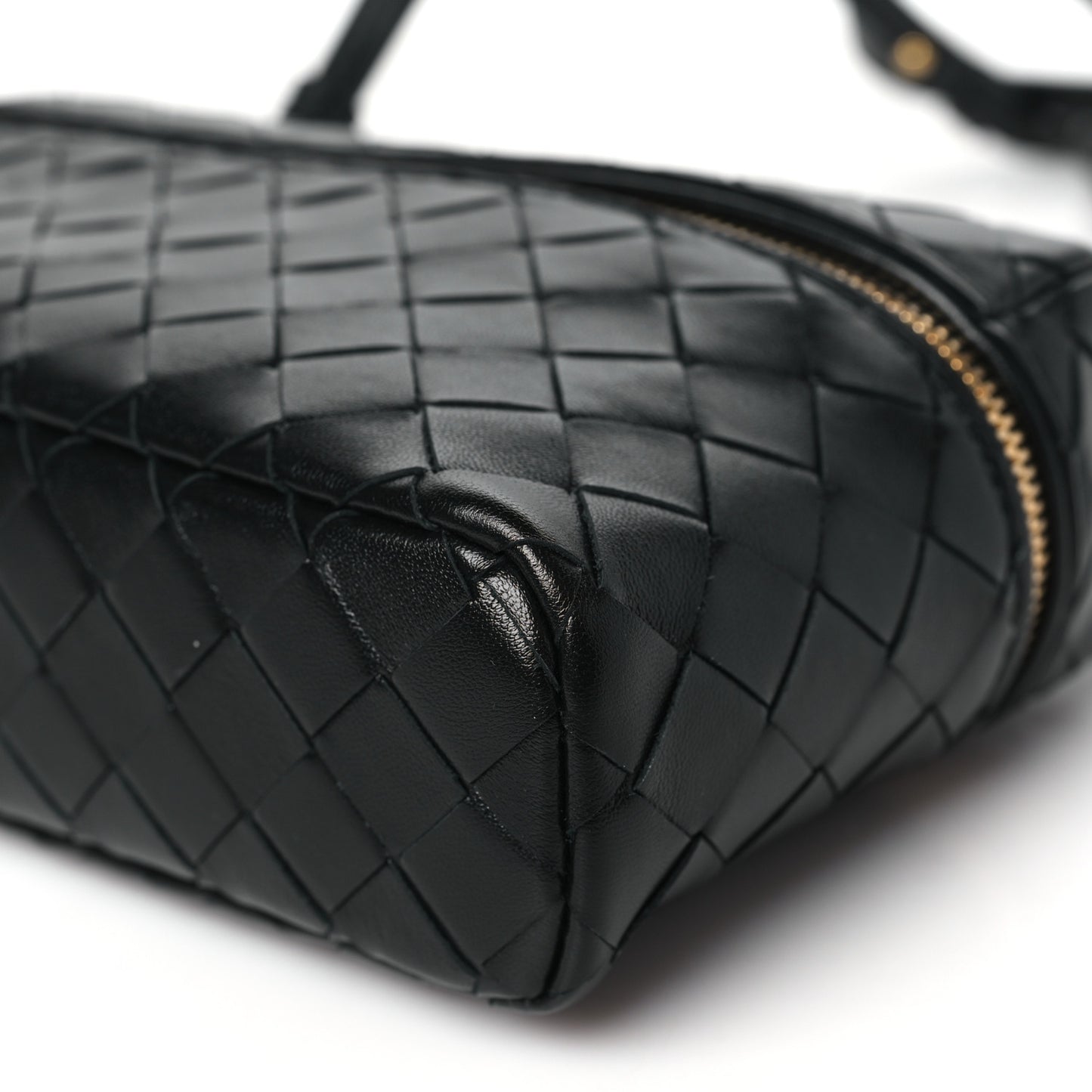Calfskin Intrecciato Bang Bang Vanity Case Black