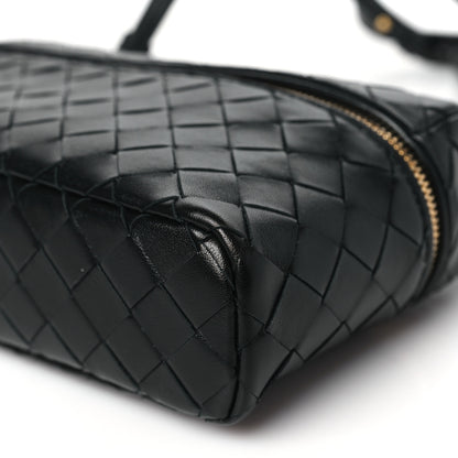 Bottega Veneta Calfskin Intrecciato Bang Bang Vanity Case Black 9 of 9