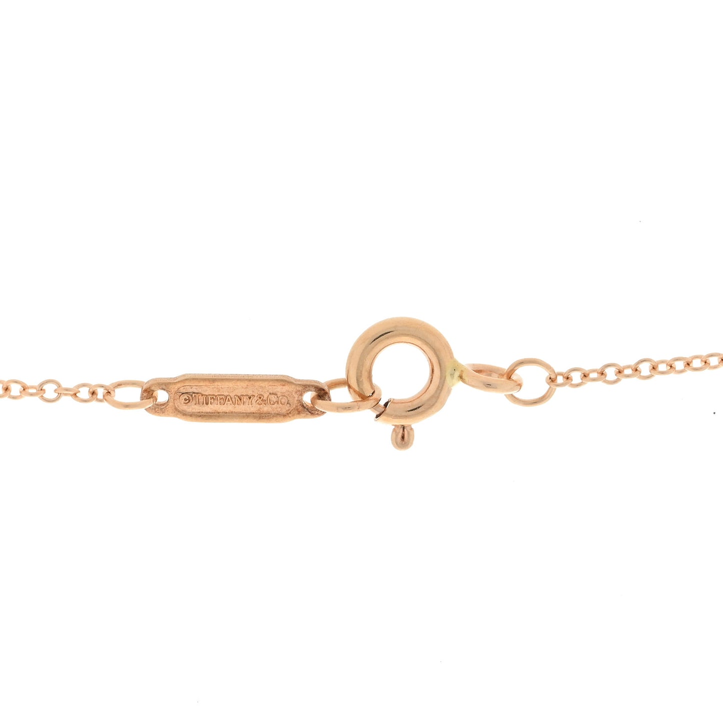 18K Rose Gold Diamond Small Daisy Key Pendant Necklace