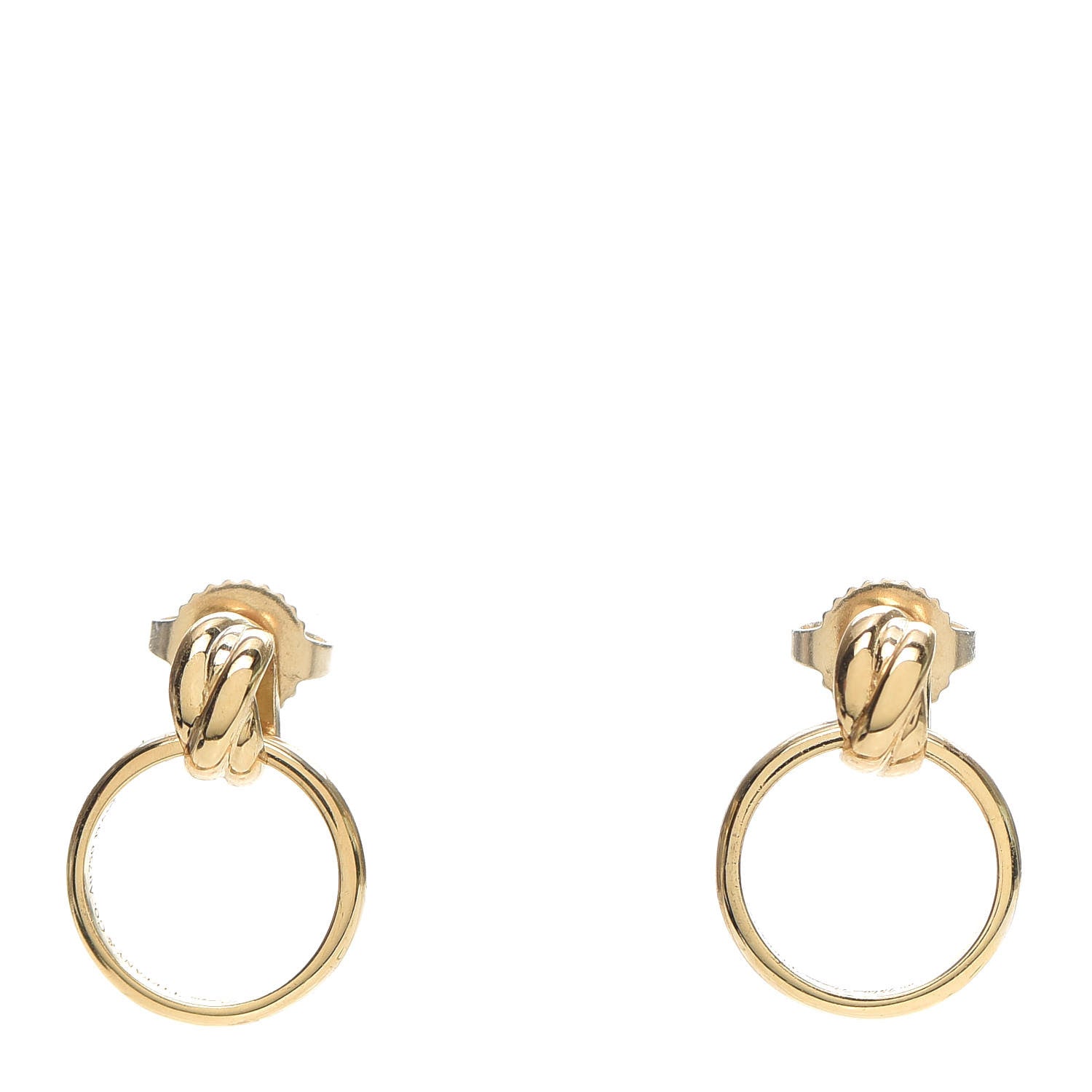 Tiffany 18K Yellow Gold Mini Paloma Picasso Melody Hoop Earrings 1 of 5