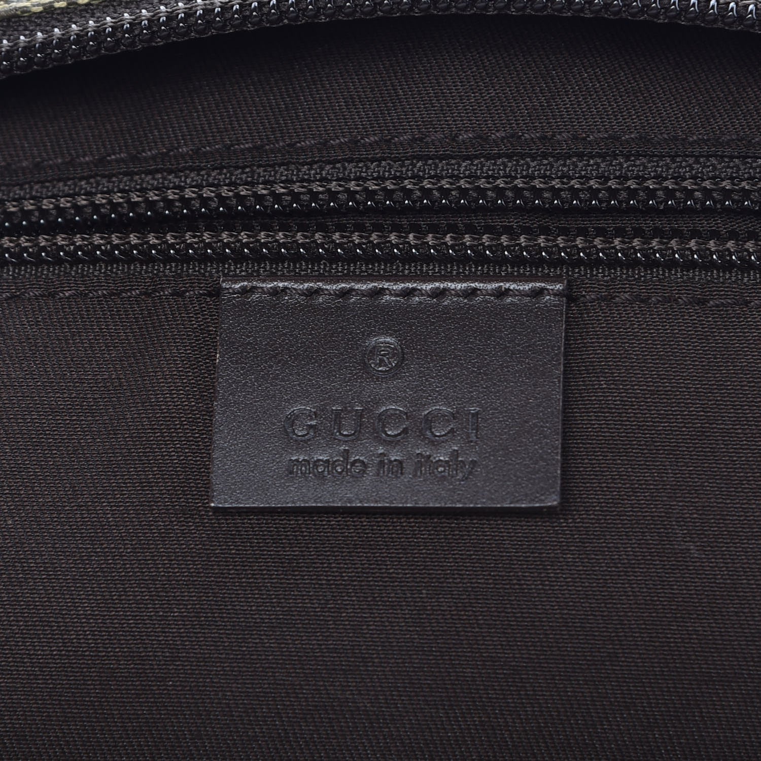 Gucci GG Monogram Large Web Handle Bucket Tote Brown 7 of 12
