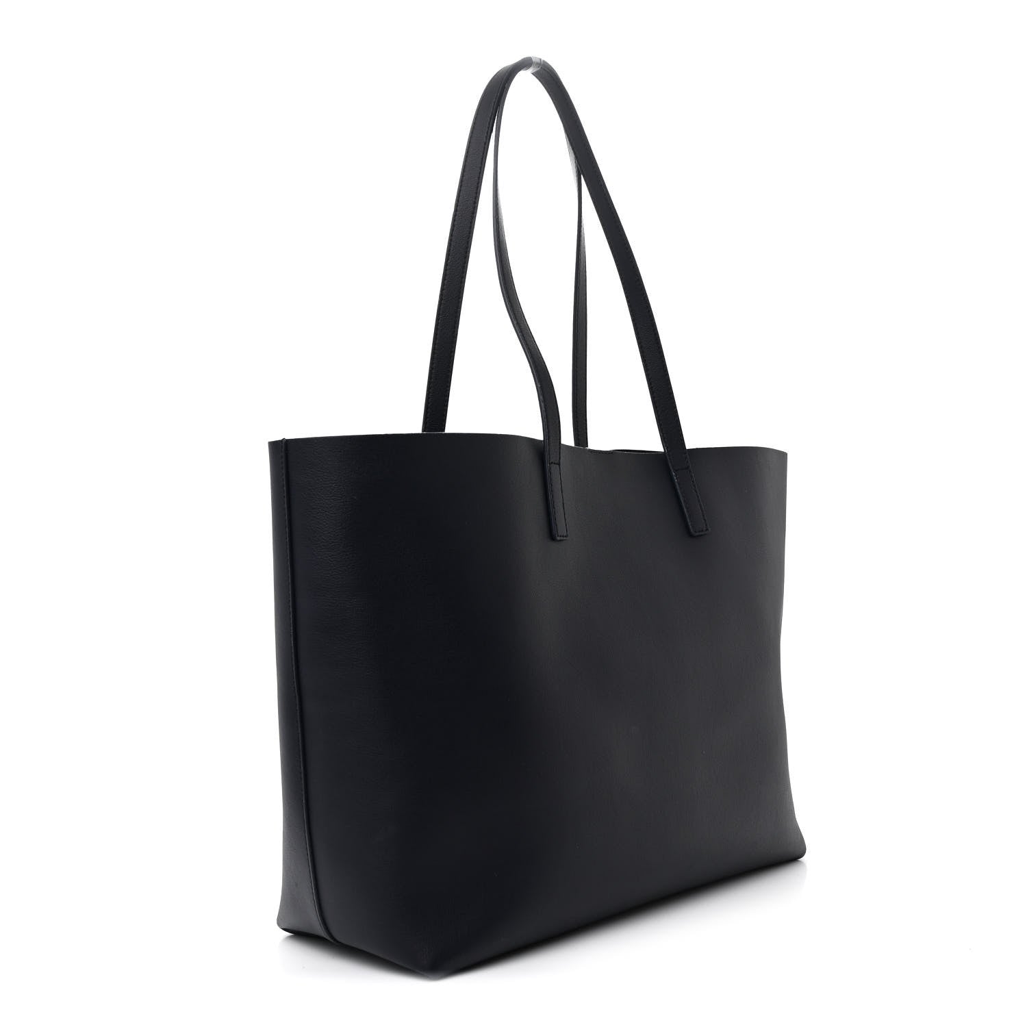 Saint Laurent Calfskin Large Shopping Tote Deep Marine 4 of 15