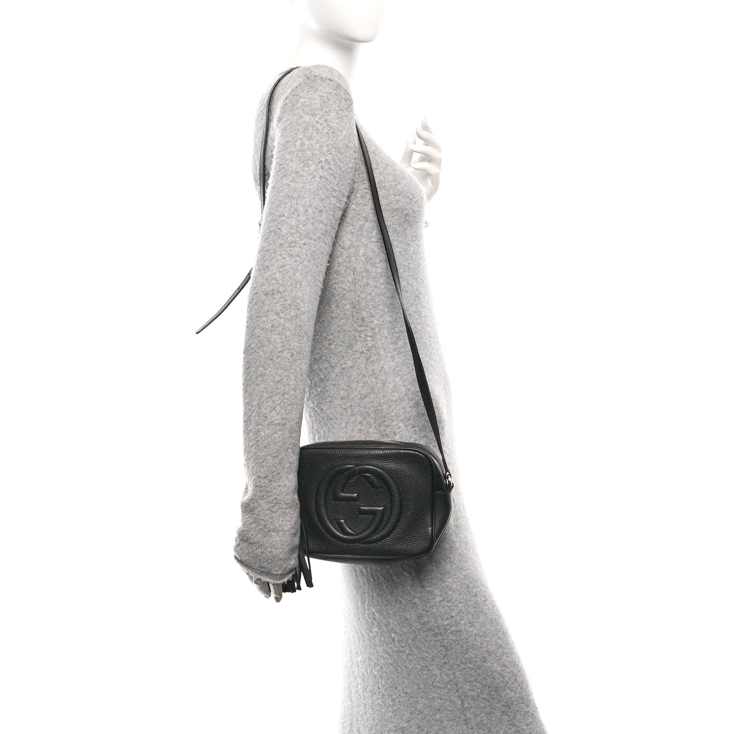 Gucci Pebbled Calfskin Small Soho Disco Bag Black 2 of 10