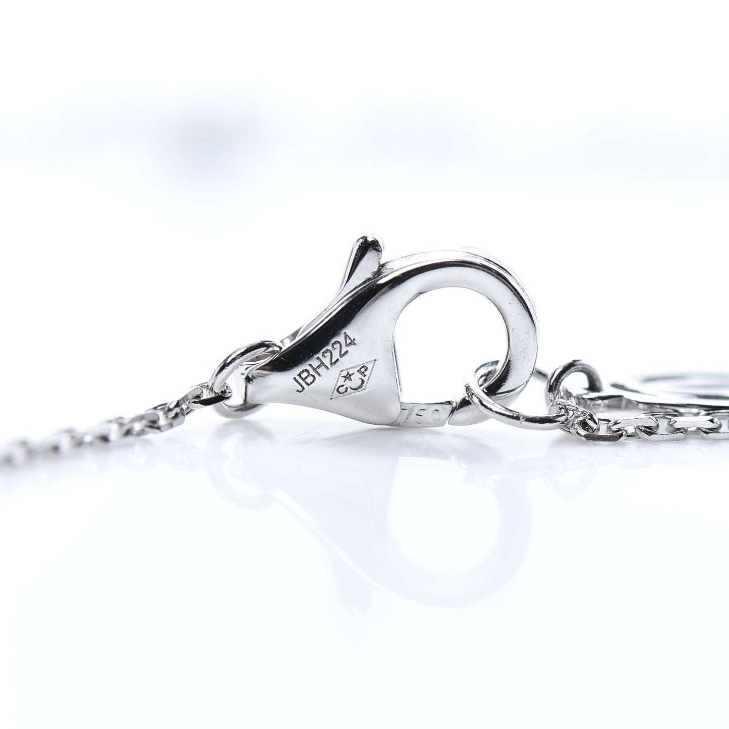 18K White Gold Diamond XS D'Amour Pendant Necklace