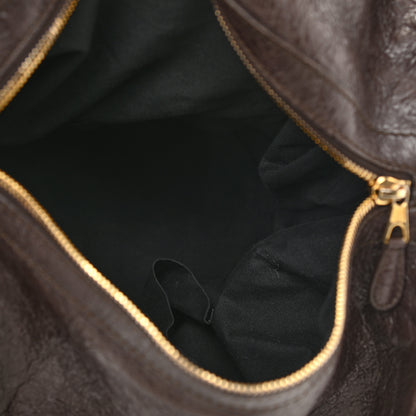 Balenciaga Agneau Giant 12 Gold Hardware Zip Traveler Backpack Charbon 4 of 10