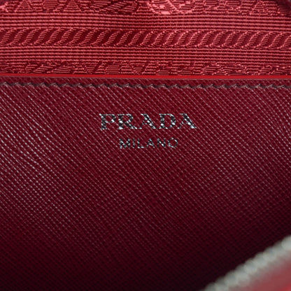 Prada Saffiano Lux Promenade Backpack Cherry 7 of 9