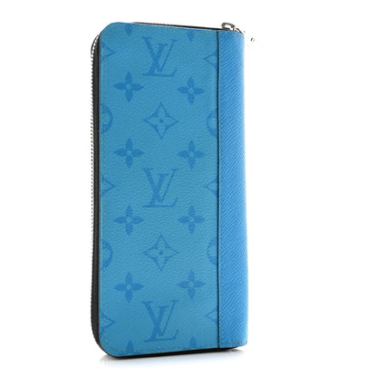 Louis Vuitton Taigarama Vertical Zippy Wallet Blue Lagoon 3 of 7