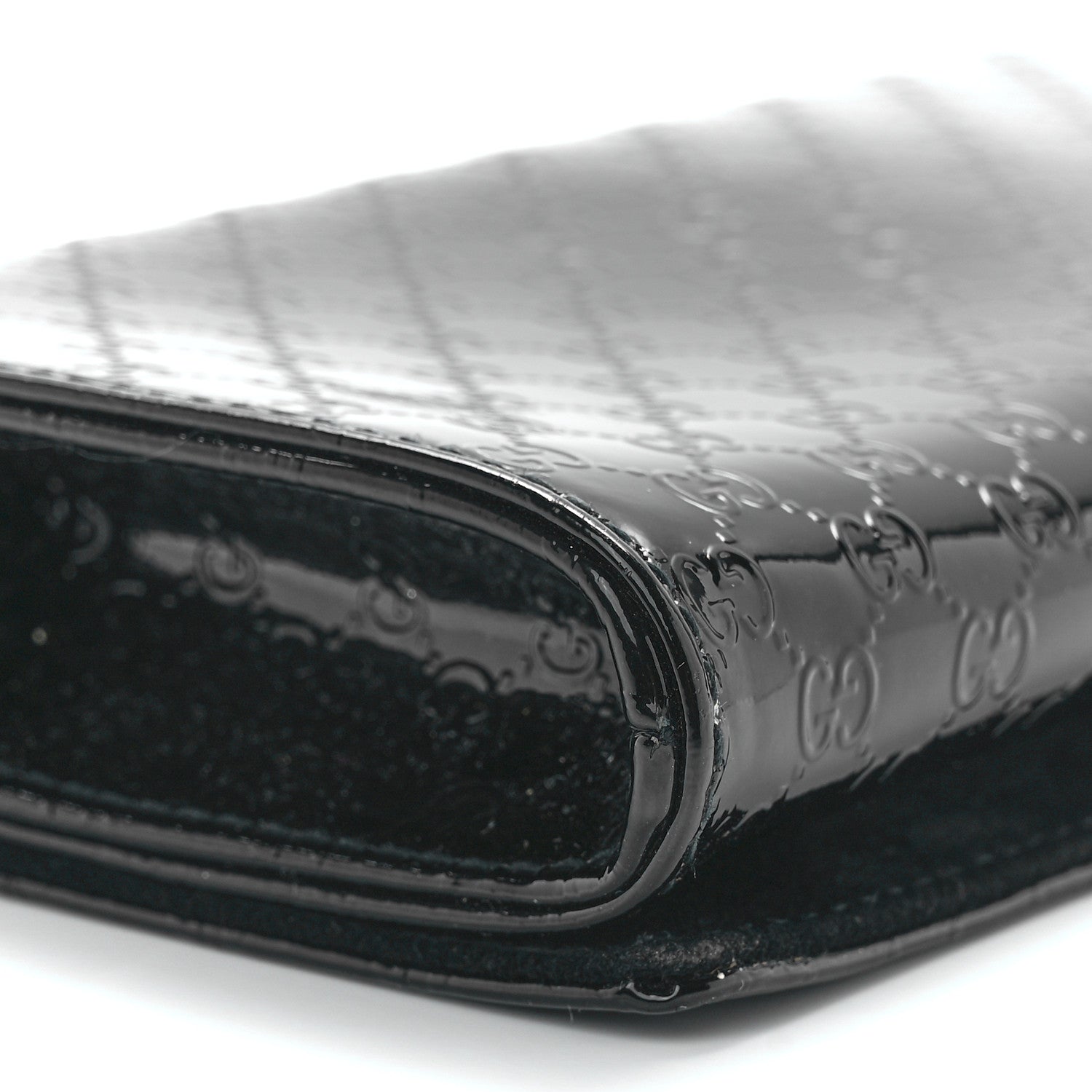 Gucci Patent Microguccissima Small Broadway Clutch Black 11 of 13