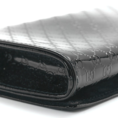Gucci Patent Microguccissima Small Broadway Clutch Black 11 of 13