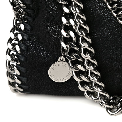 Stella McCartney Shaggy Deer Mini Falabella Fold Over Tote Black 7 of 11
