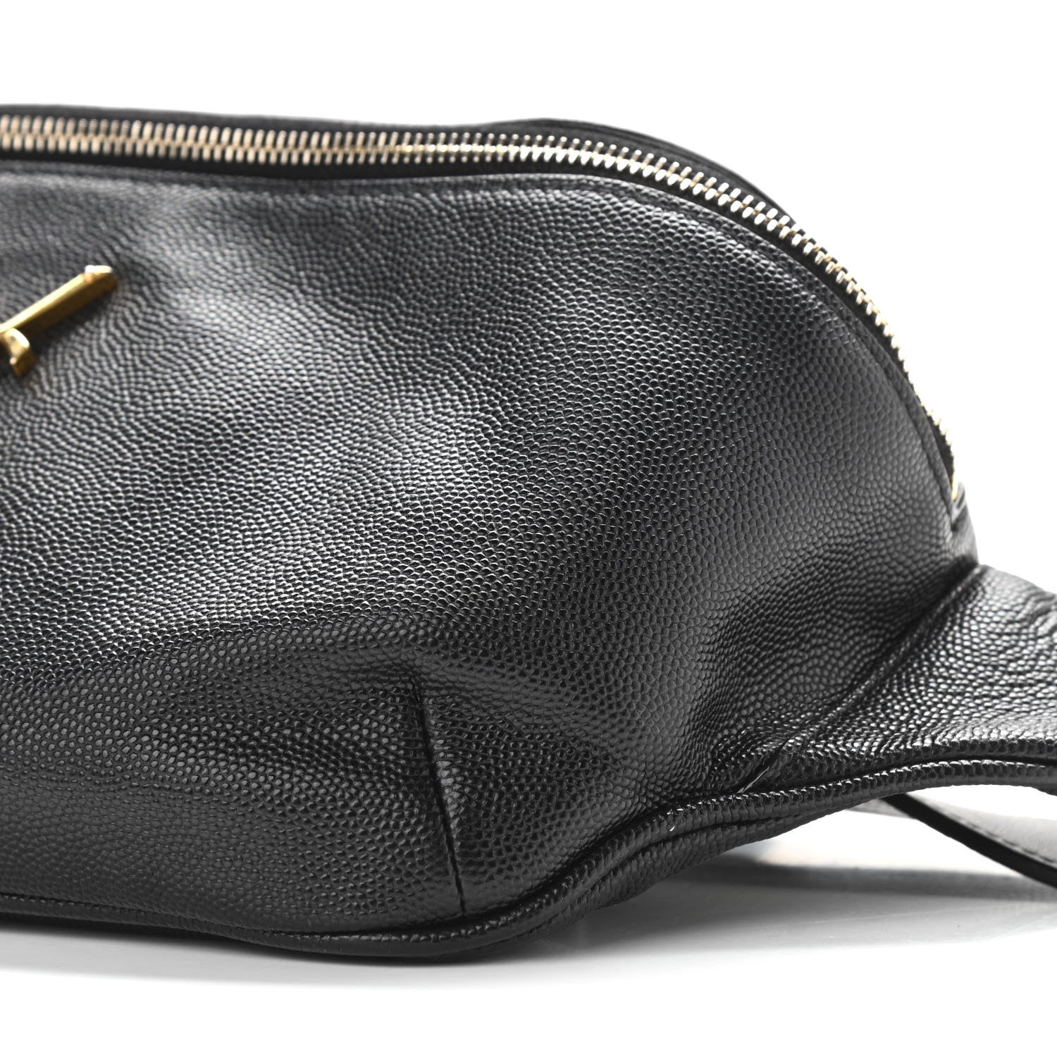 Saint Laurent Grain De Poudre Monogram Belt Bag Black 9 of 10