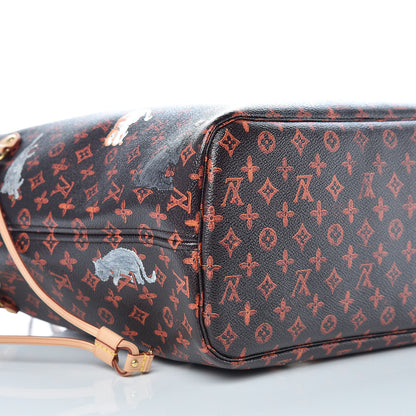 Louis Vuitton Catogram Neverfull MM Marron 9 of 10
