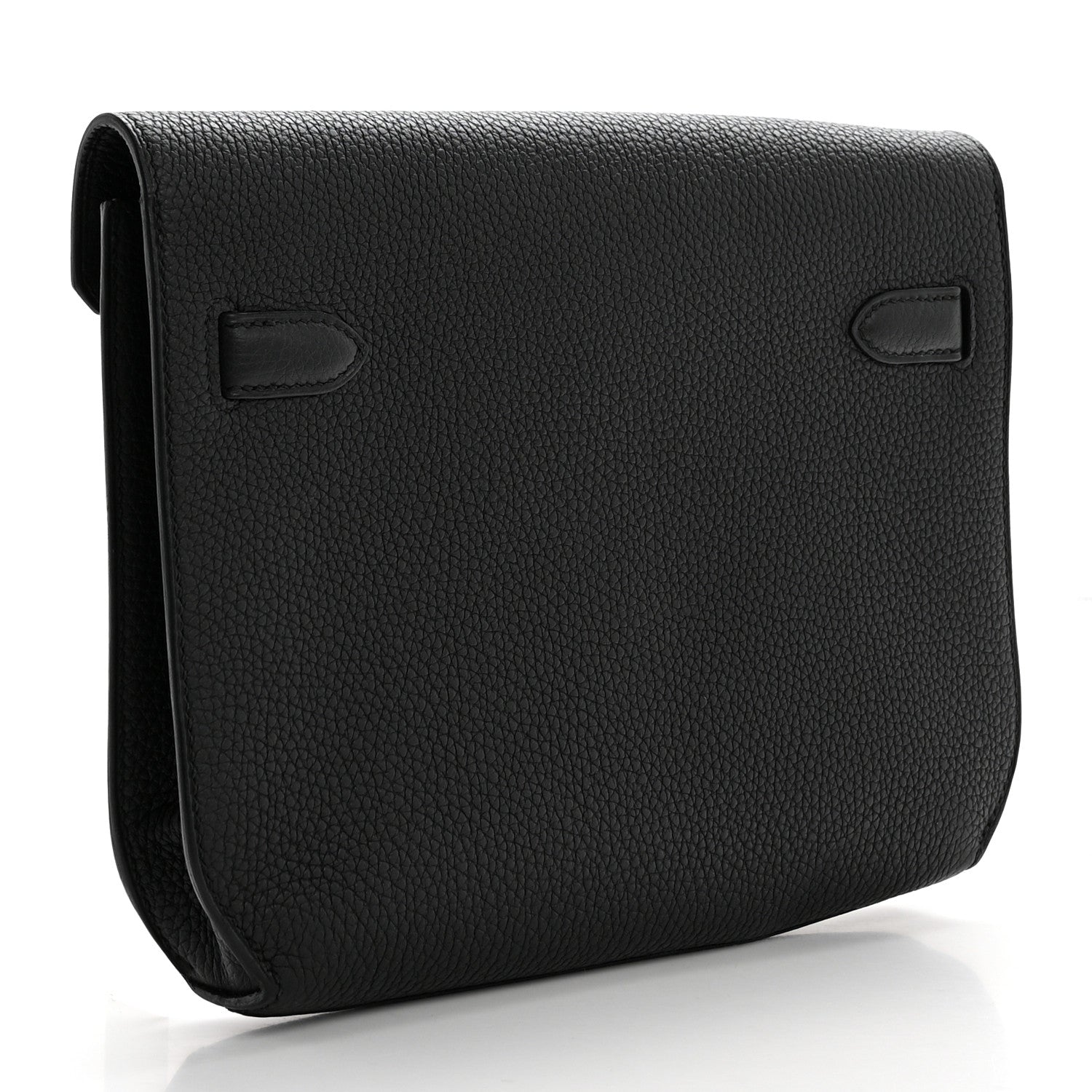 Hermes Togo Kelly Depeches 25 Pouch Black 3 of 9