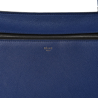 Celine Drummed Calfskin Small Edge Shoulder Bag Indigo 7 of 14