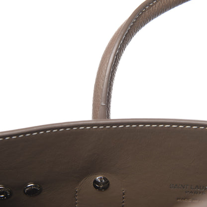 Saint Laurent Grained Calfskin Topstich Baby Sac De Jour Taupe 16 of 19