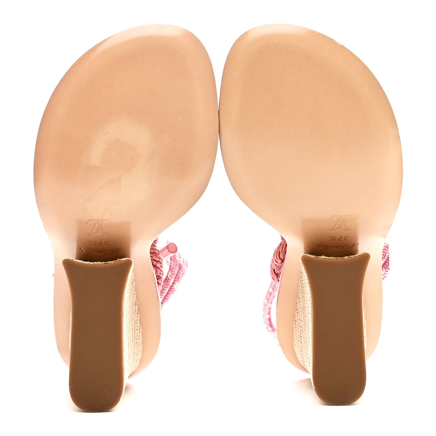 Fabric Maia Rope Wedge Sandal 37.5 Rose Clair