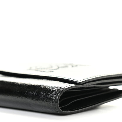 Saint Laurent Goatskin Belle de Jour French Wallet Black 9 of 18
